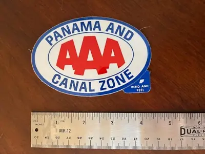 Vintage AAA Panama And Canal Zone Decal Sticker New Old Stock • $14.99