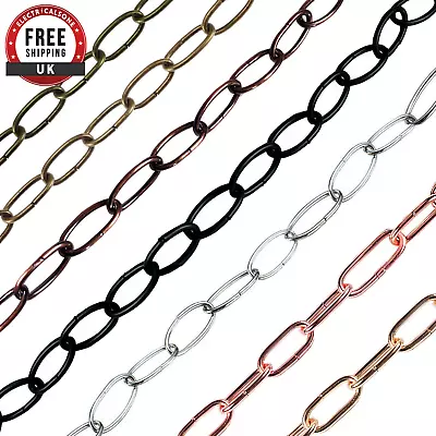 Heavy Duty Pendant Light Chain For Chandeliers Lighting Fixtures 32mmx17mm Chain • £2.89