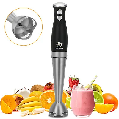 Powerful Electric Hand Held Blender Stick Food Processor Mixer Fruit Whisk 700W • £16.79