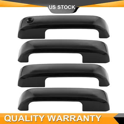 $22.75 • Buy 4PCS Door Handle Black Cover Kit For 2015-20 Ford F-150 2017-20 F-250 350 450 SD