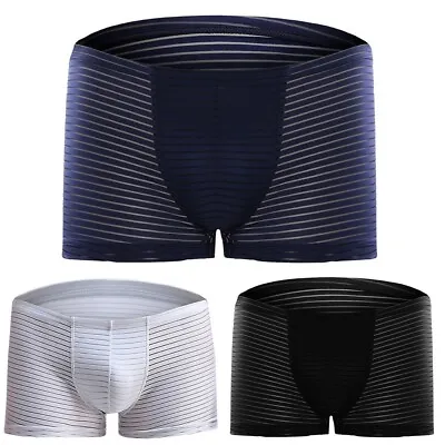 £7.50 • Buy Briefs Underpants Mens Mens Underware Panties Briefs See Through Sheer Shorts