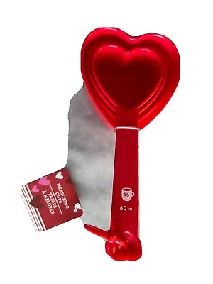 Valentine’s 4 Red Heart Shaped Measuring Cups On Heart Shaped Ring  Never Used • $12