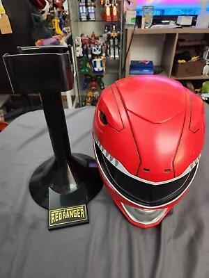 Bandai Mighty Morphin Power Rangers Legacy Red Ranger 1:1 Scale Helmet & Stand • $130