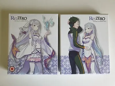 £70 • Buy Re:Zero Season 1 Part 1 & 2 Collector's Edition Blu Ray - W/ Art Books (Anime)