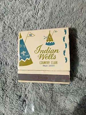 Vintage Indian Wells Country Club Palm Desert Feature Matchbook Complete Unused • $20