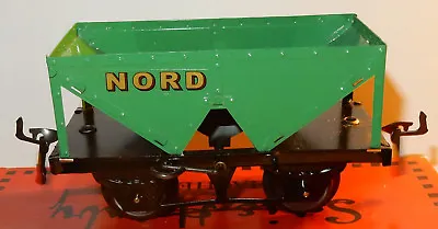 Train SNCF Hachette Hornby Wagon Hopper Top Plate Nord Green Scale O 1/43 • £8.75