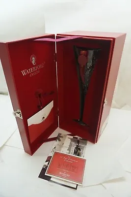 WATERFORD CRYSTAL CHAMPAGNE FLUTE 12 DAYS OF CHRISTMAS 2ND ED TURTLE DOVES BOX D • $49.99