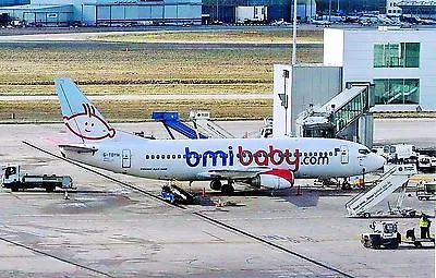 £3.25 • Buy BMI Baby Boeing 737-300 G-TOYM On Stand At Birmingham (BHX) Airport Postcard