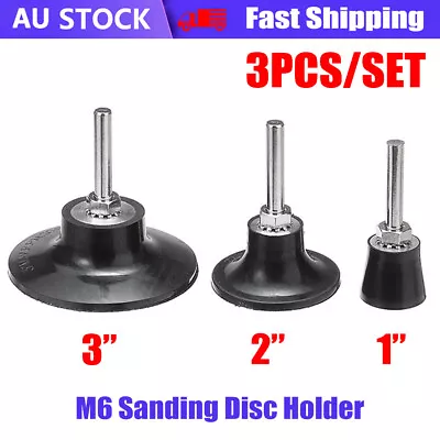 3PCS Backing Pads Sanding Disc Holder 1/4'' Shank Lock Rotary For Roloc Discs • $24.44