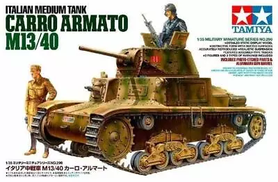 Tamiya 35296 WW2 Italian Medium Tank Carro Armator M13/40 1:35 Scale Kit • £33.95