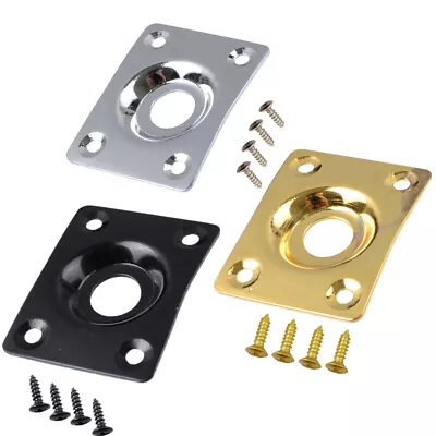 Metal Output Jack Plate With Screws For Les Paul For Tele Style Bass Guitar • $6.47