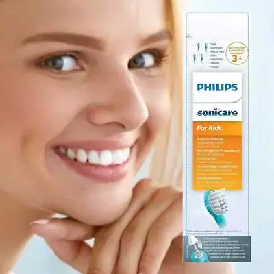 4Pcs Philips Sonicare HX6034 3+ Electric Replacement Toothbrush Heads For Kids • $21.89