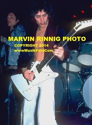 VAN HALEN PHOTO 8x11  EDDIE VAN HALEN 1976 SUNSET STRIP-ULTRA RARE COLOR $3+ • $3.95