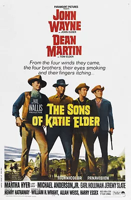 The Sons Of Katie Elder John Wayne Cult Movie Poster Print #2 • $6.49