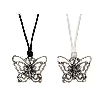 Simple Fashion Necklace Butterfly Pendant Necklaces Jewelry Gift For Women Girls • $16.20