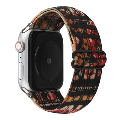 $13.99 • Buy 42/44mm Nylon Elastic Strap Apple Watch Band IWatch Series SE 6 5 4 3 2 1 38/40