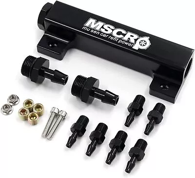 $21.99 • Buy 6-Port Vacuum Block Intake Manifold Kit Fuel Wastegate Turbo Boost NOS 1/8NPT