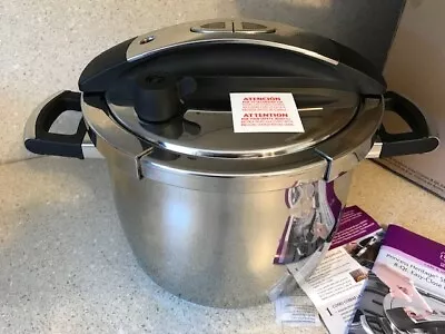 Princess House Stainless Steel 8-Qt Easy-Close Pressure Cooker #5818 • $225