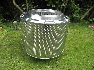 Upcycled Washing Machine Drum Fire Pit With Stand Firepit Log Burner Patio Heat • £49