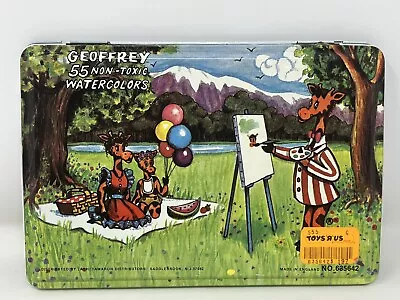 Vintage Toys R Us Watercolor Paint Tin Litho England Made Geoffrey Painting RARE • $60