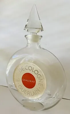 Vintage & Rare Shalimar Eau De Cologne Guerlain Empty 16 Oz • $20