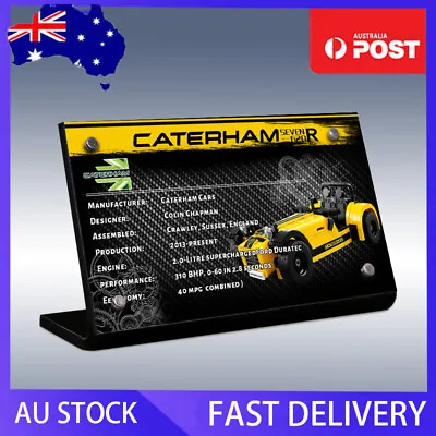 Display Plaque For Lego Caterham Seven 620R 21307(Australia Local Stock) • $25