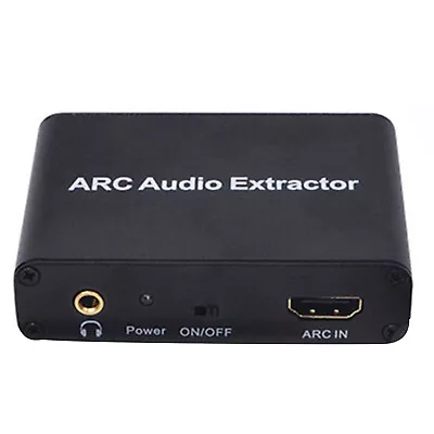 HDMI ARC Audio Extractor Digital DAC To RCA Coax SPDIF 3.5mm Adapter Converter • $26.15