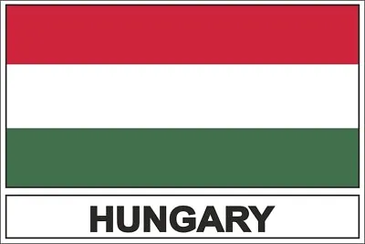 Sticker Flag Vinyl Country  H Hungary • £2.89