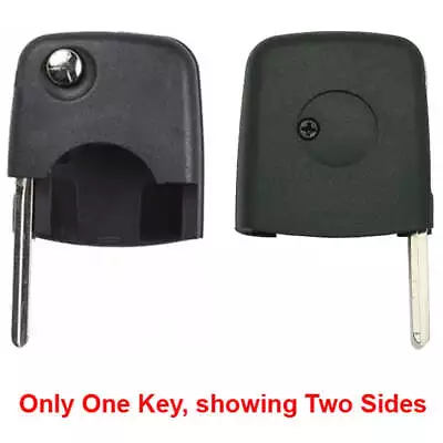 Remote Head Flip Key Case Shell Compatible With VW Round  Head ID48 Uncut HU66 • $11.55