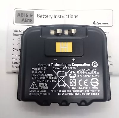 P/N: 318-016-012 NEW Original Intermec Battery For PDA CN3/CN4 Fast Shipping • £30.77