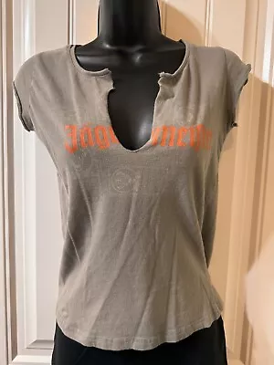 Jagermeister Grey Vintage Y2K Cropped Graphic Tee T-shirt Top Women’s Small • $15