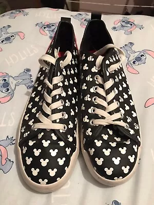 Disney Mickey Mouse Women's Trainers /Pumps Black/White UK Size 7 • £10