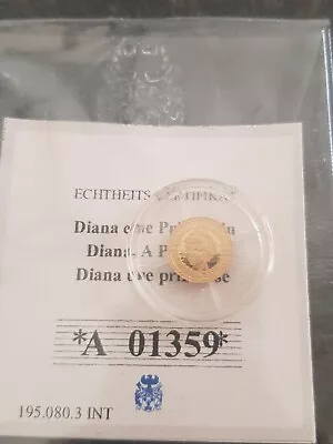 Lady Diana Spencer Portrait Gold Coin • £10