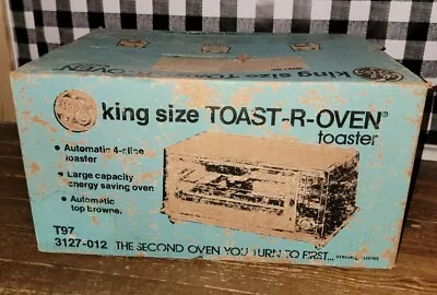 NOS General Electric King Size Toast R Oven Toaster New Vintage • $325