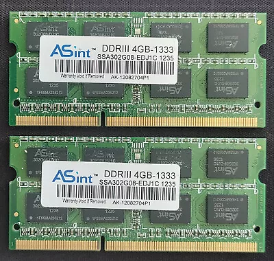 8GB 2x4GB Kit 1333 MHz DDR3 RAM - Apple IMac 2011 MacBook Pro 2011 • £14