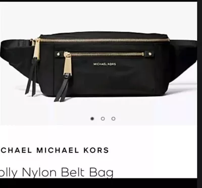 Michael Kors Reversible Belt Bag Sling Crossbody Fanny Pack L Xl Black • $45