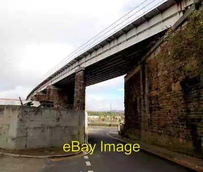 Photo 6x4 Siloh Road Under A Viaduct Landore Swansea Looking Along Silo C2013 • £2