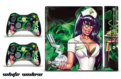 Skin Decal Wrap For Xbox 360 E Gaming Console & Controller Sticker Design WIDOW • $8.95