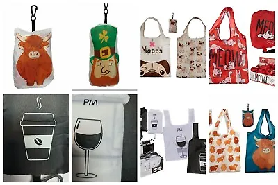 £4.35 • Buy Reusable Foldable Ladies  Shopping Bag Eco Tote Handbag Fold Away Bag Keychain