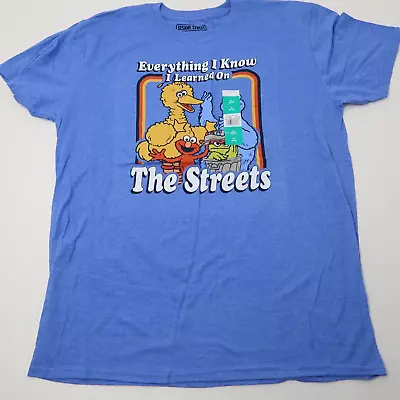 Sesame Street THE STREETS Cookie Monster Big Bird Elmo T-Shirt Mens XL New • $16