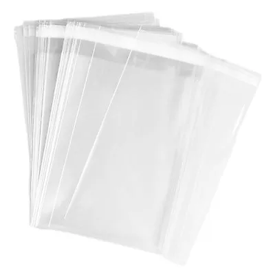200 Clear Resealable Reclosable Self Adhesive Seal Lip & Tape Poly Cello Bags • $34.99