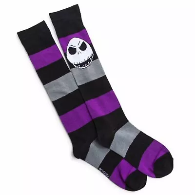 Disney The Nightmare Before Christmas Knee Socks Jack Skellington Socks Purple • $12.95