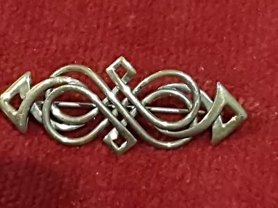 Ola Gorie Sterling Silver Celtic Brooch Marked OMG ST SIL • £29.99