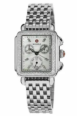 New Michele Deco Day Mother Of Pearl Dial Diamond Ladies Watch MWW06A000775 • $1544.50