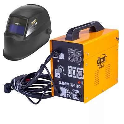 DJM MIG Welder 130Amp 230V Gasless Welding Machine Workshop Garage No Gas & Mask • £119.95