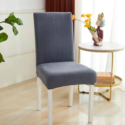 $44.63 • Buy 1-8 PCS Dining Chair Covers Spandex Cover Stretch Washable Wedding Banquet Party
