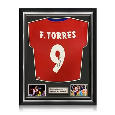 £489.99 • Buy Fernando Torres Signed Atletico Madrid 2015-16 Football Shirt. Superior Frame