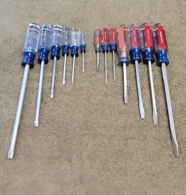 Craftsman Screwdriver Set Slotted Flat Head Philips 412 415 41584 41298 Tool USA • $81.90