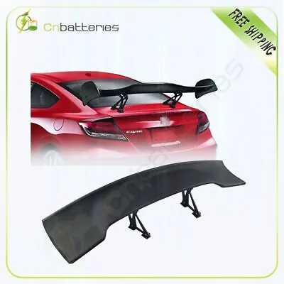 57  Universal Rear Spoiler Adjustable Racing Matte Black Trunk Wing GT-Style • $68.32