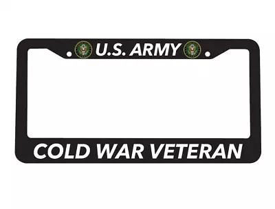 US Army Cold War Veteran Military Vet USA US Car License Plate Frame • $10.95